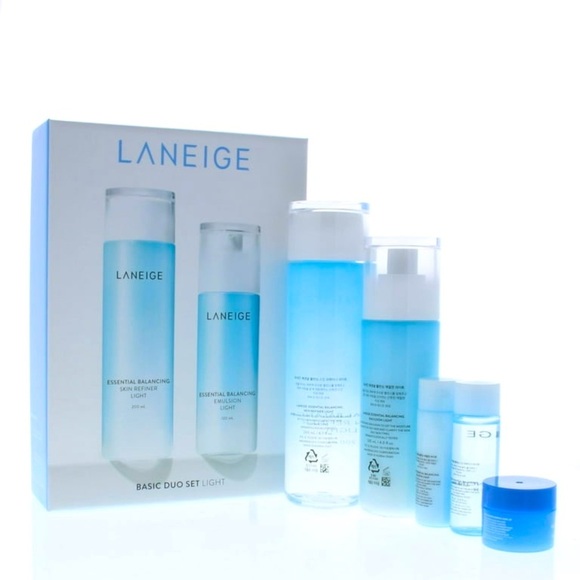 Laneige Basic Duo Set Light by Laneige, 5 Piece Set NEW in Box! - Picture 2 of 7